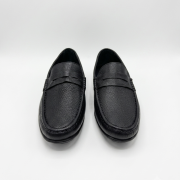 Crossstep Men’s Leather Penny Loafer – Driving Moccasin Black