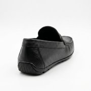 Crossstep Men’s Leather Penny Loafer – Driving Moccasin Black